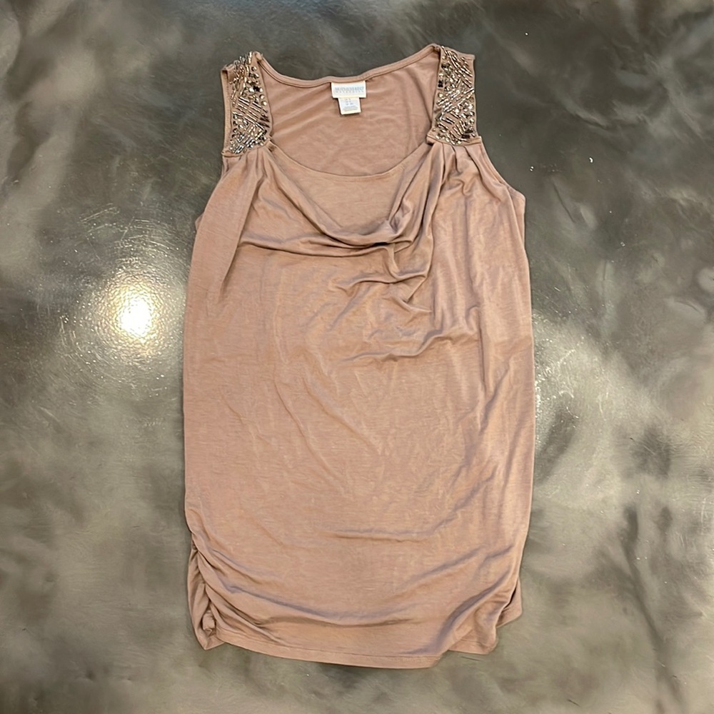 Motherhood beaded tank top size small